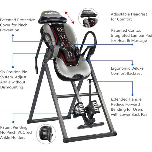  Innova Health and Fitness Innova ITM5900 Advanced Heat and Massage Inversion Therapy Table