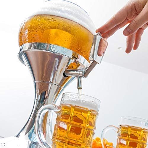  InnovaGoods Ball Bierzapfanlage Kaltemittel, PMMA, Silber, 24x 24x 42cm