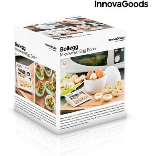  InnovaGoods Eierkocher fuer Mikrowelle mit Rezept Boilegg