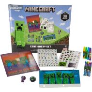 Innovative Designs MineCraft Kids Coloring Art and Sticker Set, 30 Pcs. School & Craft Supplies with Pencil Case
