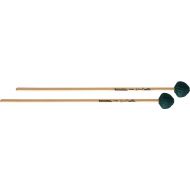 Innovative Percussion IP1006 Jim Casella Indoor/Outdoor Hard Vibraphone Mallets - Green Cord - Rattan