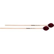 Innovative Percussion IP4002 Sandi Rennick Medium Marimba Mallets - Cranberry Yarn - Birch