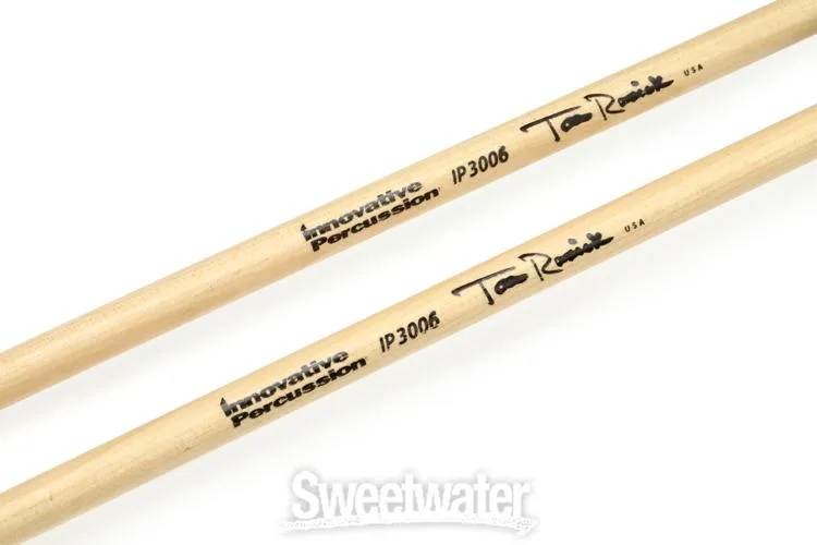  Innovative Percussion IP3006 Tom Rarick Medium Vibraphone Mallets - Navy Cord - Birch