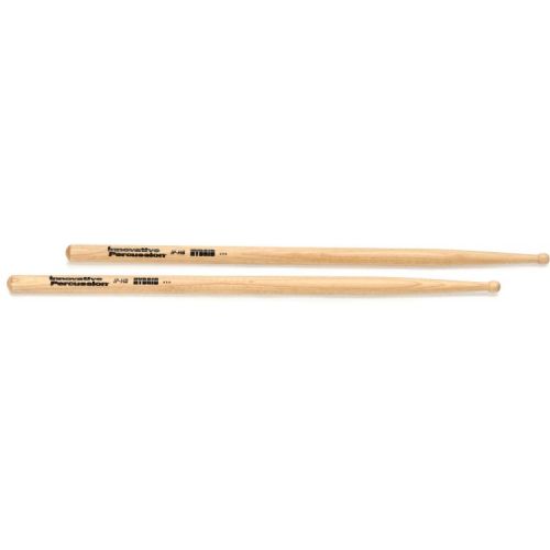  Innovative Percussion IP-HB Innovation Series Hickory Drumsticks (4 Pack) - Hybrid - Small Round Bead