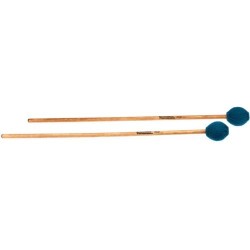  Innovative Percussion IP240 Medium Marimba Mallets - Teal Yarn, Birch - 2 Pair