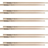 Innovative Percussion IP-5B - 6 Pairs Vintage Series Hickory Drumsticks - 5B - Acorn Bead