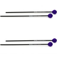 Innovative Percussion F2 Fundamental Hard Marimba Mallets - Purple Yarn - Birch (2 Pack)