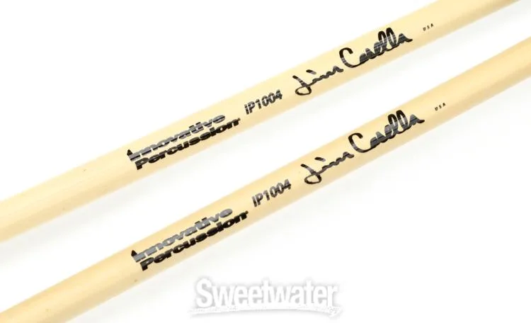  Innovative Percussion IP1004 Jim Casella Indoor/Outdoor Soft Vibraphone Mallets - Green Cord - Rattan