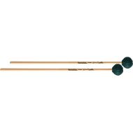 Innovative Percussion IP1005 Jim Casella Indoor/Outdoor Medium Vibraphone Mallets - Green Cord - Rattan