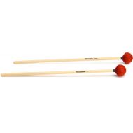 Innovative Percussion AA25 Medium Vibraphone / Marimba Mallets - Orange Cord - Rattan