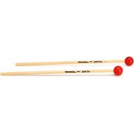 Innovative Percussion IP902 James Ross Medium Soft Xylophone/Glockenspiel Mallets - 1-1/8-inch Red - Rattan