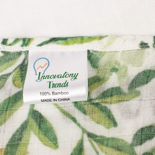  Innovatony Trends Baby Monthly Milestone Blanket Unisex | Soft 100% Bamboo Muslin | Large 47 x 47 | Monthly Birthday Photo Prop | Unique Shower Gift for New Mom | Best Baby Shower Gift