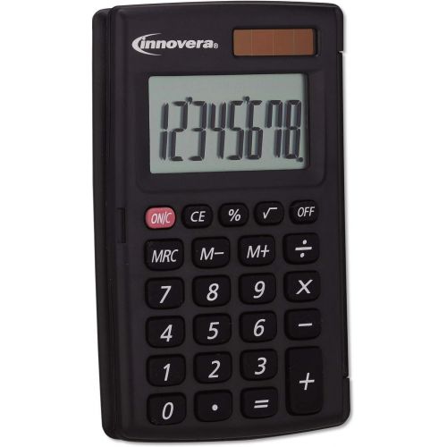  Innovera 15921 15921 Pocket Calculator With Hard Shell Flip Cover, 8-Digit, Lcd