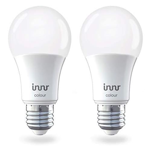  Innr E27 Smart LED Lamp Colour Dimmable RGBW Compatible with Echo Plus and Philips Hue*