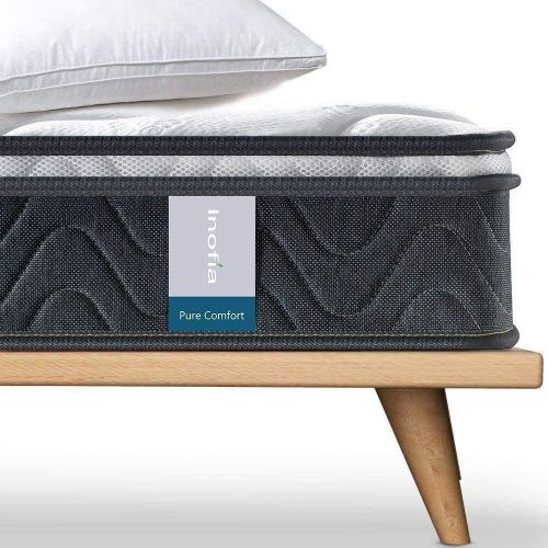  [아마존 핫딜] [아마존핫딜]Single Mattress , Inofia Sleeping Super Comfort Hybrid Innerspring twin Mattress Set with 3D knitted Dual-Layered Breathable Cover-8-Certified by CertiPUR-US-100 Hassle-free Night