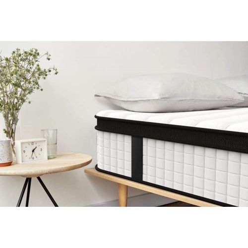  [아마존 핫딜] [아마존핫딜]Inofia Twin Mattress, 12 Inch Hybrid Innerspring Single Mattress in a Box, Cool Bed with Breathable Soft Knitted Fabric Cover, CertiPUR-US Certified, 100 Risk-Free Nights Trial