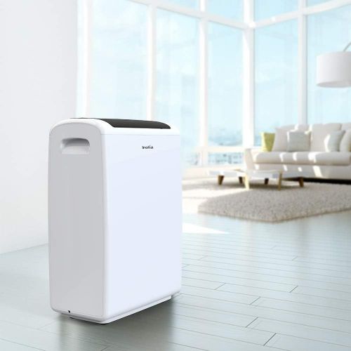  [아마존 핫딜] [아마존핫딜]Inofia 70 Pint Dehumidifiers for Basements Bathroom Garage Large Room up to 4,000 Sq Ft, Portable Home Dehumidifier with Drain Hose/Laundry Mode/Caster Wheels/7.4 Pints(3.5 litres)