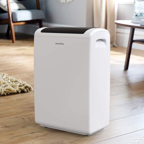  [아마존 핫딜] [아마존핫딜]Inofia 70 Pint Dehumidifiers for Basements Bathroom Garage Large Room up to 4,000 Sq Ft, Portable Home Dehumidifier with Drain Hose/Laundry Mode/Caster Wheels/7.4 Pints(3.5 litres)