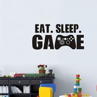 Inones Eat Sleep Game Wall Stickers DIY Creative Gaming Quote Poster Wall Decal Murals for Kids Bedroom Playroom Home Wall Decor (Eat Sleep Game)