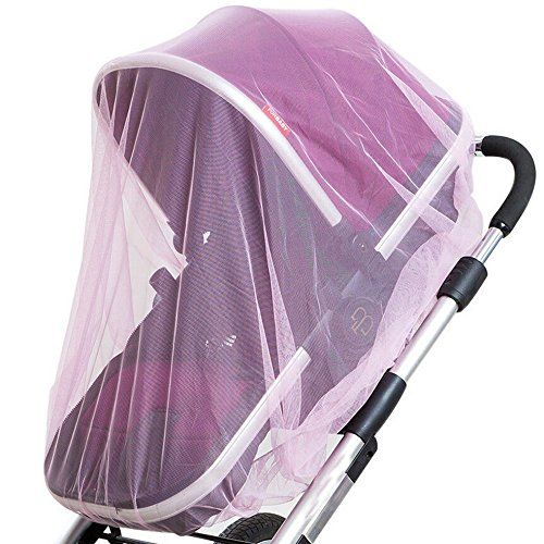  Inoutdoorkit Baby Stroller Mosquito Bug Net Insect Netting Cover 59 Large Size for Pram, Buggy, Infant Carriers, Car Seats, Cradles, Cribs, Bassinets, Playpens, Baby Stroller Bed Full Mesh Cove