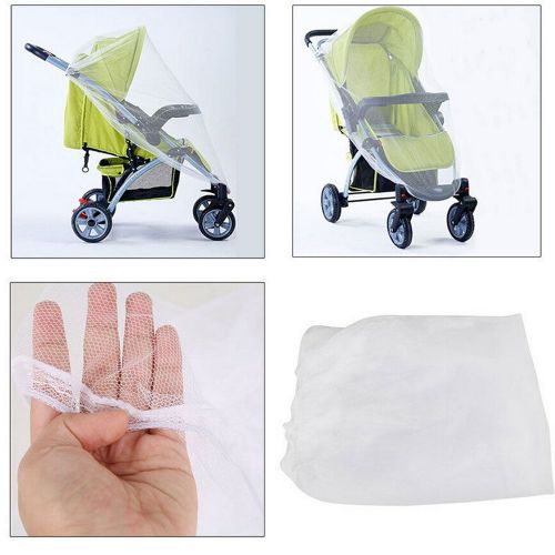  Inoutdoorkit Baby Stroller Mosquito Bug Net Insect Netting Cover 59 Large Size for Pram, Buggy, Infant Carriers, Car Seats, Cradles, Cribs, Bassinets, Playpens, Baby Stroller Bed Full Mesh Cove