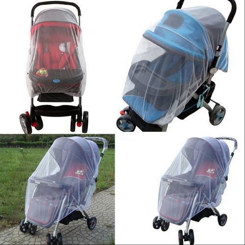  Inoutdoorkit Baby Stroller Mosquito Bug Net Insect Netting Cover 59 Large Size for Pram, Buggy, Infant Carriers, Car Seats, Cradles, Cribs, Bassinets, Playpens, Baby Stroller Bed Full Mesh Cove