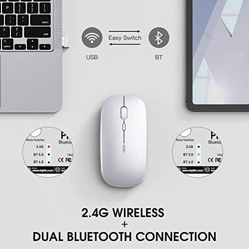  [아마존베스트]INPHIC Bluetooth Wireless Mouse with Three Modes