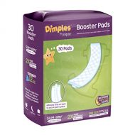 Inspire Dimples Booster Pads, Baby Diaper Doubler with Adhesive - Boosts Diaper Absorbency - No More leaks 30 Count (with Adhesive for Secure Fit)