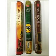 인센스스틱 Inspire Dream Play EYE OF HORUS Pure House Meditation 60 HEM Incense Stick 3 Scent Sampler Gift Set