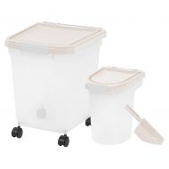 Inspired Essentials 3Piece Airtight Plastic Pet Food Storage Container Combo with Scoop