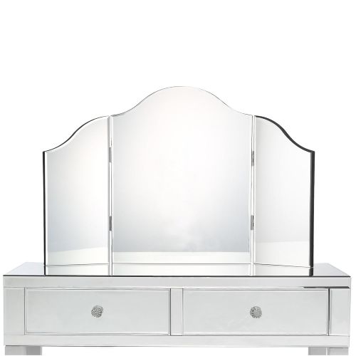  Inspired Home Giselle Tri-fold Tabletop Vanity Mirror