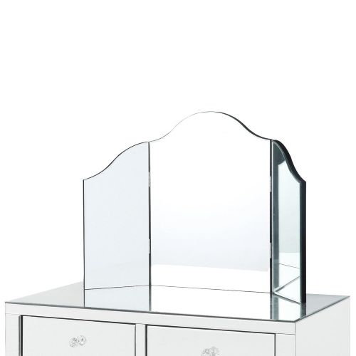  Inspired Home Giselle Tri-fold Tabletop Vanity Mirror