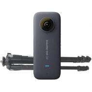 Insta360 One X2 Waterproof 360 Action Camera, 5.7K Video, Touchscreen, with Tripod Stand, 64gb sd Card and Matterport 12 Month Starter Plan Bundle