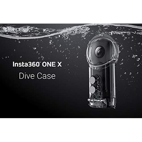  [아마존베스트]Insta360 Dive Case, with 1/4 Mount, Seamless Underwater Stitching, 30 Meters Waterproof Depth for ONE X Panoramic Action Camera