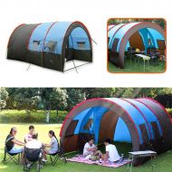 Insta360 Camping Tent Waterproof - Camping Tent Tunnel - XD-ET4 Camping Tent 8-10 People Waterproof Double Layer Large Family Tent Sunshade (Large Tunnel Tent)