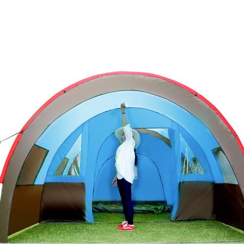  Insta360 Camping Tent Waterproof - Camping Tent Tunnel - XD-ET4 Camping Tent 8-10 People Waterproof Double Layer Large Family Tent Sunshade (Large Tunnel Tent)