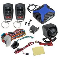 InstallGear Car Alarm Security & Keyless Entry System, Trunk Pop with Two 4-Button Remotes