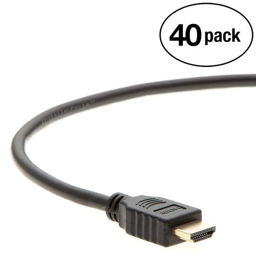  InstallerParts (40 Pack) 15 FT High Speed HDMI Cable with Ethernet - Compatible with 3D, 4K, 1080p, HDTV, Roku, Mac, PC, and More!