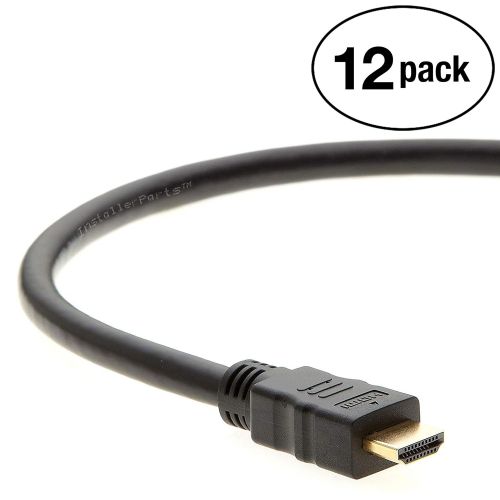  InstallerParts (12 Pack) 50ft in Wall High Speed HDMI Cable with Ethernet - CL2 Rated and Compatible with 3D, 1080p, HDTV, Roku, Mac, PC, and More!