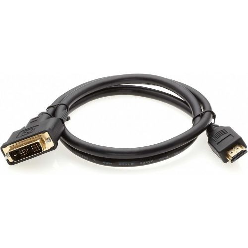  InstallerParts (40 Pack) 15ft High-Speed HDMI to DVI-D Adapter Cable - Bi-Directional and Gold Plated - Supports 2K, 1080p for HDTV, DVD, Mac, PC, Projectors, Cable Boxes and More!