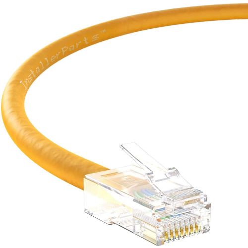  InstallerParts (70 Pack) Ethernet Cable CAT6 Cable UTP Non-Booted 15 FT - Orange - Professional Series - 10GigabitSec NetworkHigh Speed Internet Cable, 550MHZ