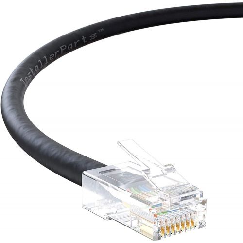  InstallerParts (70 Pack) Ethernet Cable CAT6 Cable UTP Non-Booted 15 FT - Orange - Professional Series - 10GigabitSec NetworkHigh Speed Internet Cable, 550MHZ