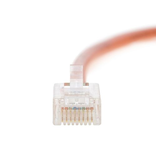  InstallerParts (70 Pack) Ethernet Cable CAT6 Cable UTP Non-Booted 15 FT - Orange - Professional Series - 10GigabitSec NetworkHigh Speed Internet Cable, 550MHZ