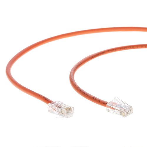  InstallerParts (70 Pack) Ethernet Cable CAT6 Cable UTP Non-Booted 15 FT - Orange - Professional Series - 10GigabitSec NetworkHigh Speed Internet Cable, 550MHZ