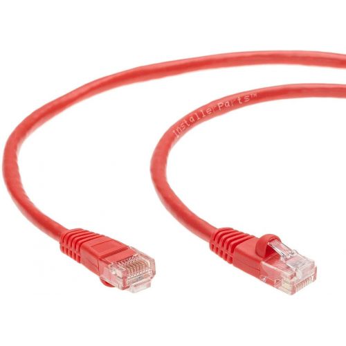  InstallerParts (5 Pack) Ethernet Cable CAT6 Cable UTP Booted 40 FT - White - Professional Series - 10GigabitSec NetworkHigh Speed Internet Cable, 550MHZ