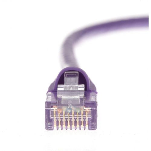  InstallerParts (200 Pack) Ethernet Cable CAT6 Cable UTP Booted 7 FT - Purple - Professional Series - 10GigabitSec NetworkHigh Speed Internet Cable, 550MHZ