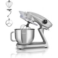 Instant Pot Stand Mixer Pro,600W 10-Speed Electric Mixer with Digital Interface,7.4-Qt Stainless Steel Bowl,From the Makers of Instant Pot,Dishwasher Safe Whisk,Dough Hook and Mixing Paddle,Silver