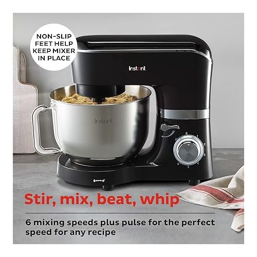  Instant Pot 6-Speed 6.3-Qt Stand Mixer with Stainless Steel Bowl