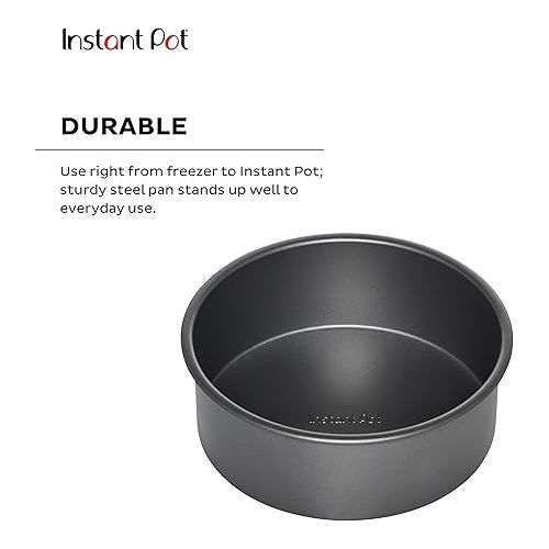  Instant Pot Official Round Cake Pan, 7.7-Inch, Gray