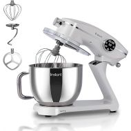 Instant Pot Instant Stand Mixer Pro,600W 10-Speed Electric Mixer with Digital Interface,7.4-Qt Stainless Steel Bowl,Dishwasher Safe Whisk,Dough Hook and Mixing Paddle,Pearl